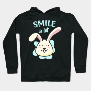 Cute Bunny Smile A Lot Funny Rabbit Hoodie